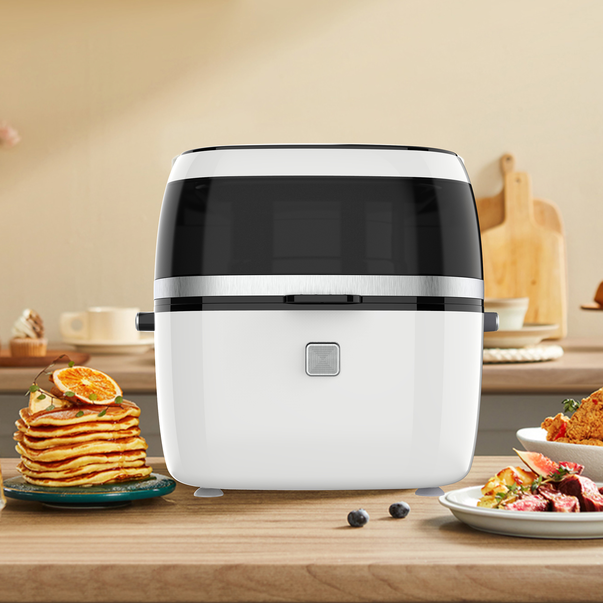 2022 Top Touch Panel Adjustable Temperatura Electric Air Fryer Cooking Machine YYZG-650A